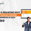 A Smiling Person telling about the top 6 reasons why you should choose wordpress in 2024