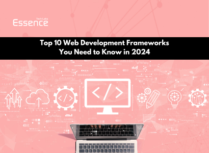 a image representing web development frameworks you need to know in 2024